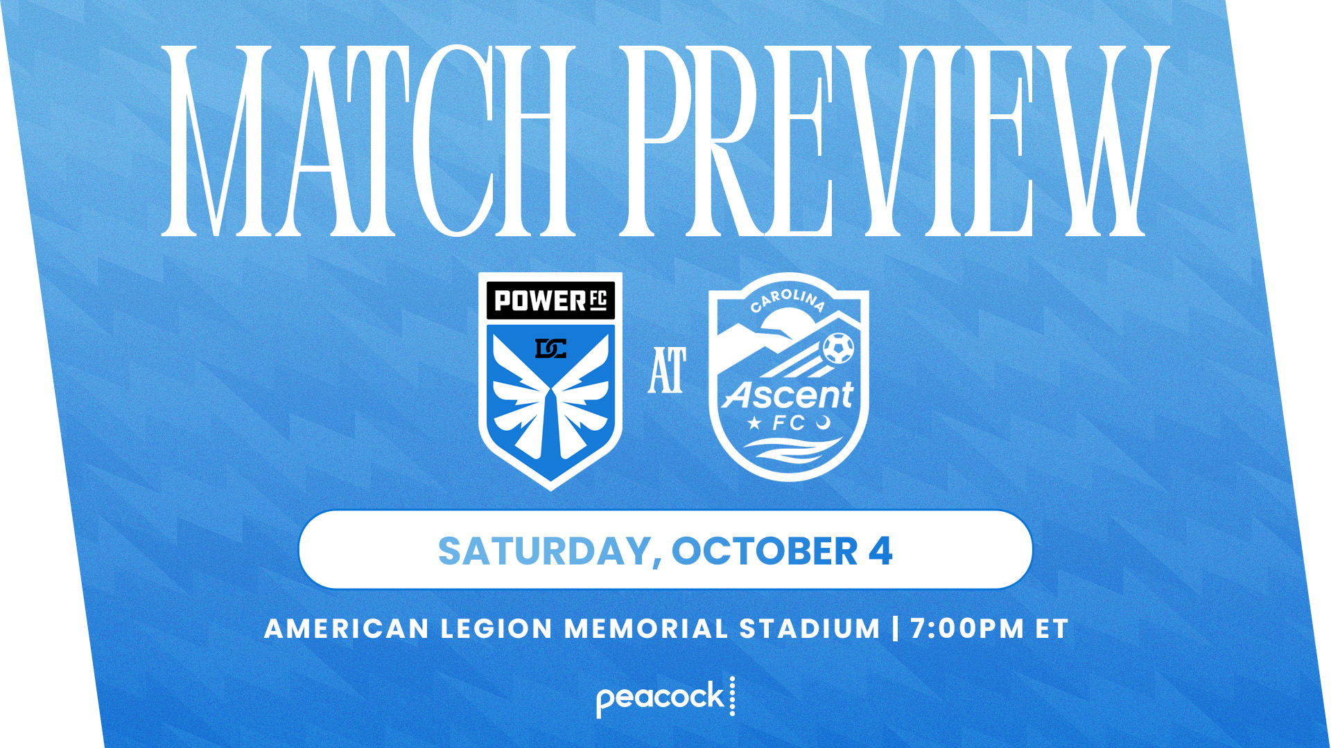MATCH PREVIEW: DC Power Football Club Takes on Carolina Ascent on the Road on Saturday featured image