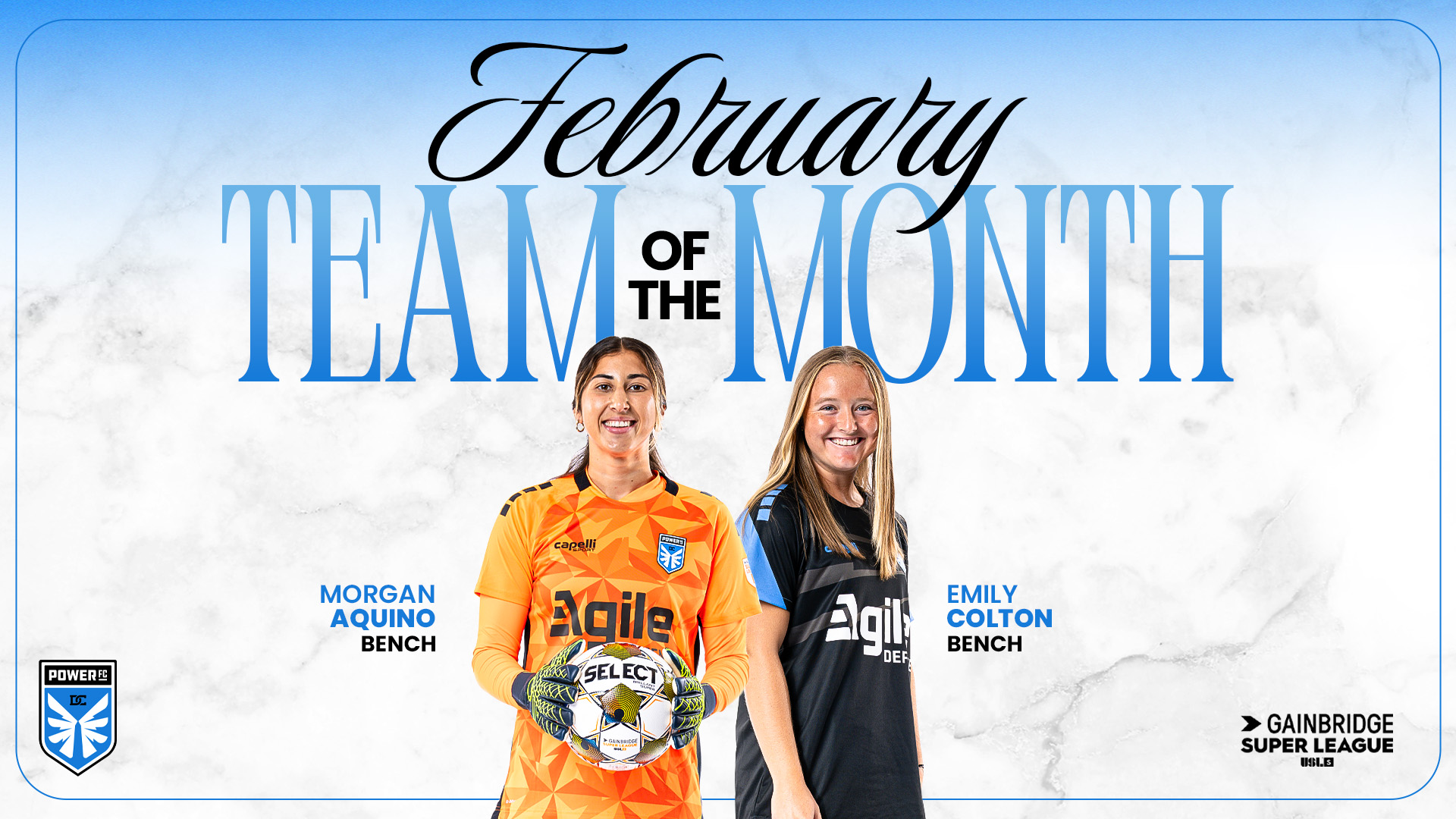 Two DC Power FC Players Named to Gainbridge Super League February Team of the Month  featured image