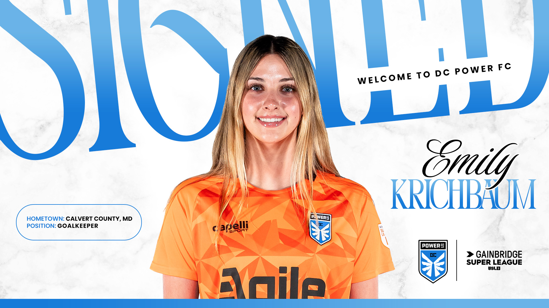 DC Power Football Club Signs Goalkeeper Emily Krichbaum to Academy Contract featured image