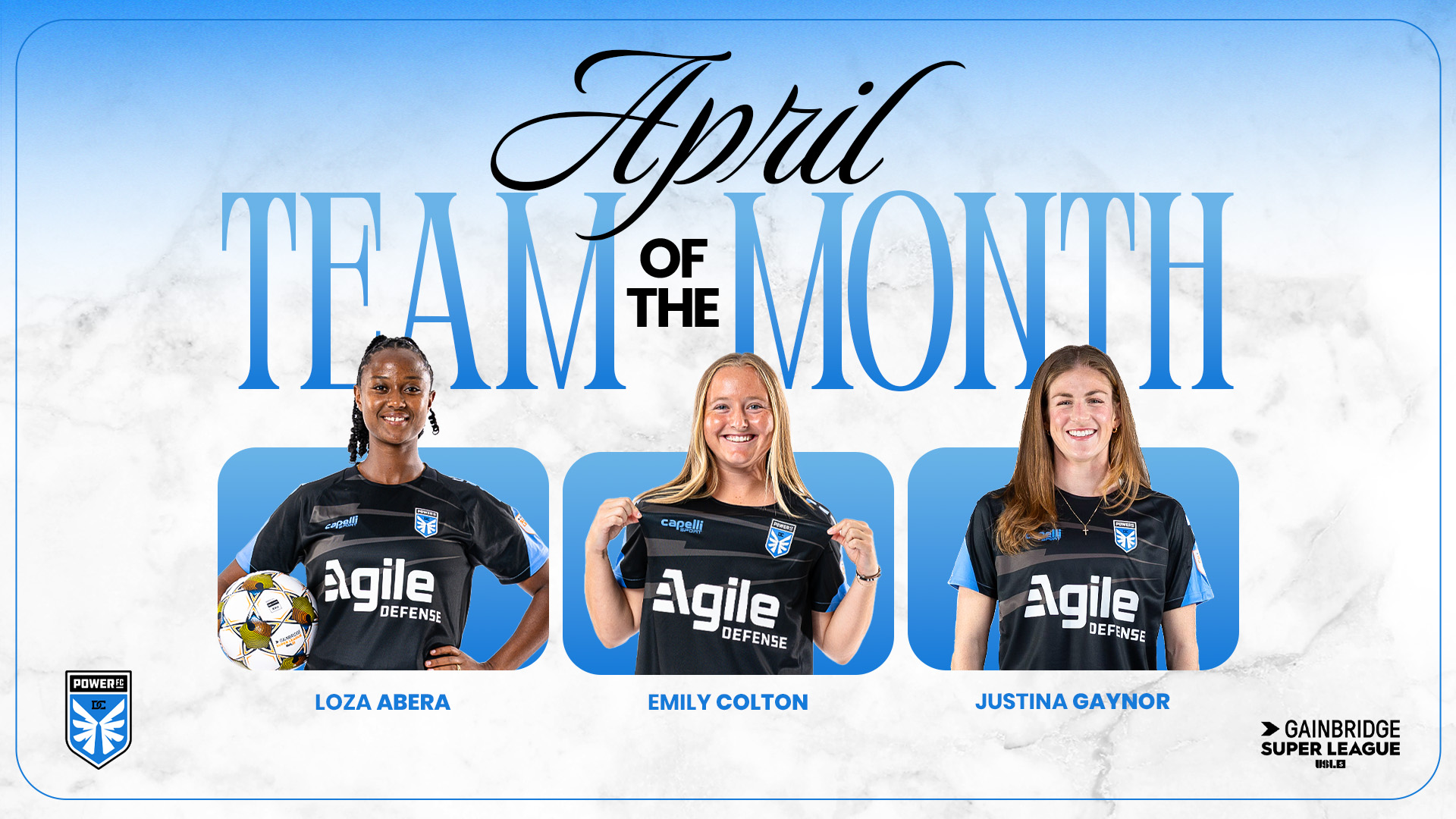 Three DC Power FC Players Named to Gainbridge Super League April Team of the Month  featured image