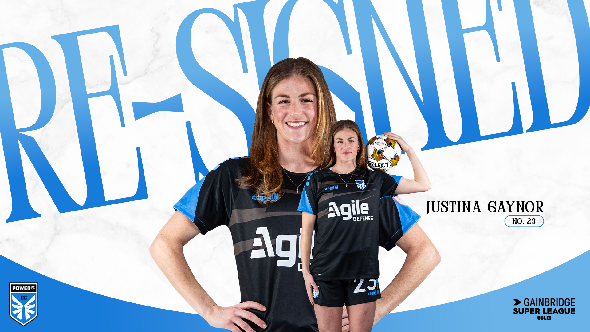 DC Power Football Club Re-sign Justina Gaynor Through 2027 featured image