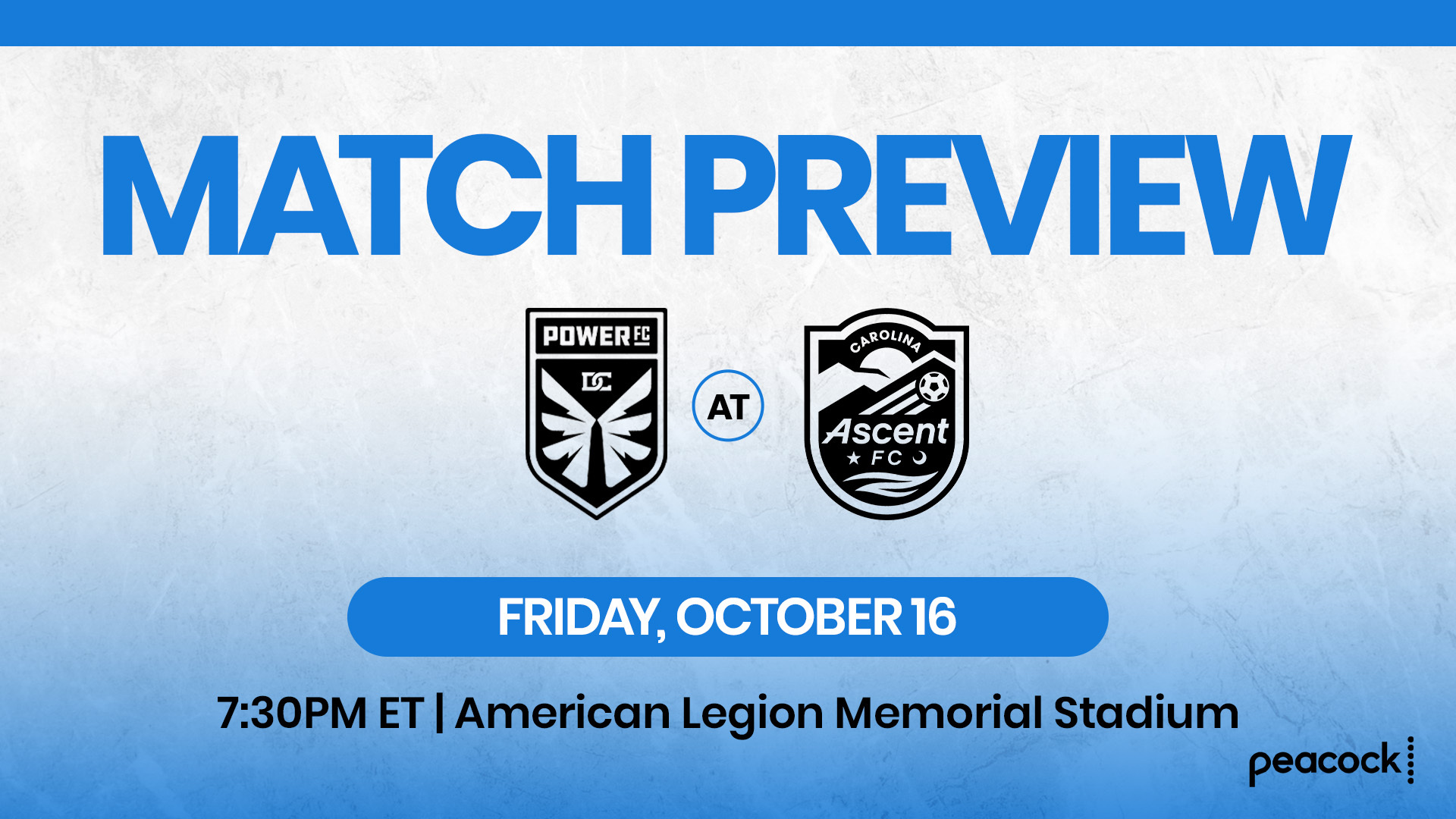 Match Preview: DC Power FC vs Carolina Ascent FC | Friday, October 16, 2026   featured image